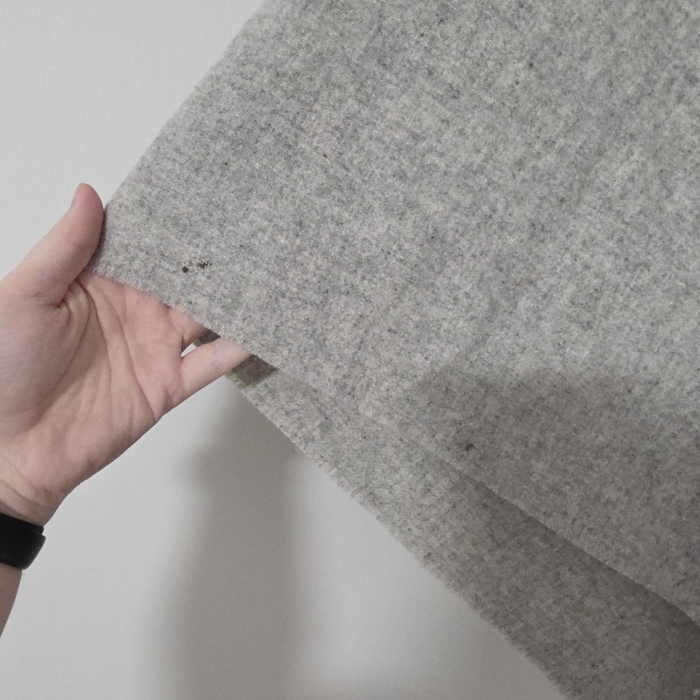 NWT but damaged MUJI Gray Yak Wool Warm Multi-CAPE Stole Scarf Shawl Poncho - Picture 4 of 5